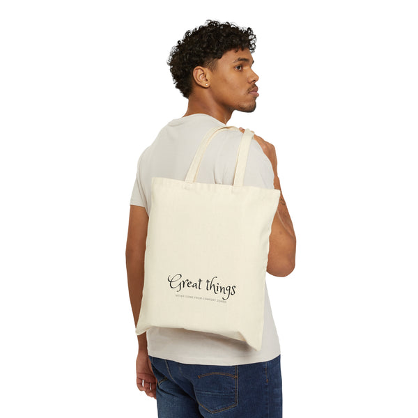 Cotton Canvas Tote Bag - Great Things